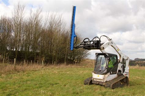 skid steer loader hedge trimmer|skid steer mounted sickle mower.